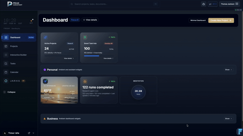 Dashboard Command Center